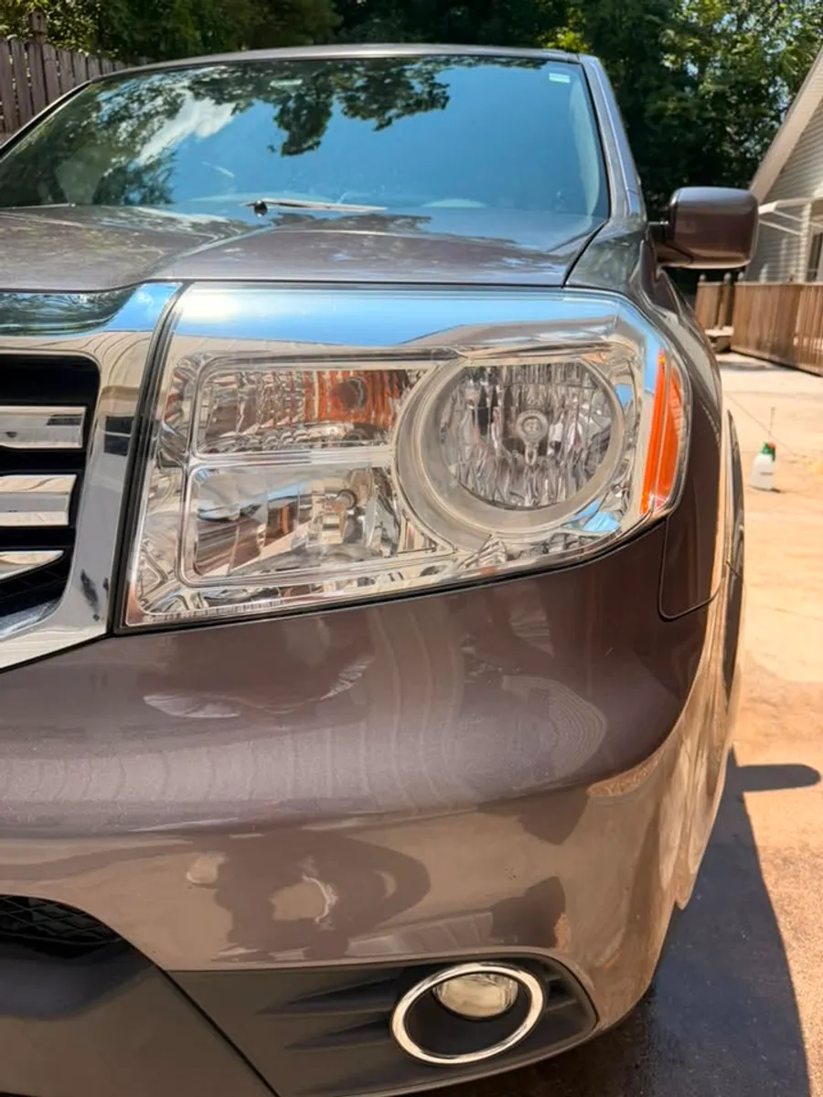 After: Headlight restoration on a Honda Pilot in Chattanooga, TN - driver side