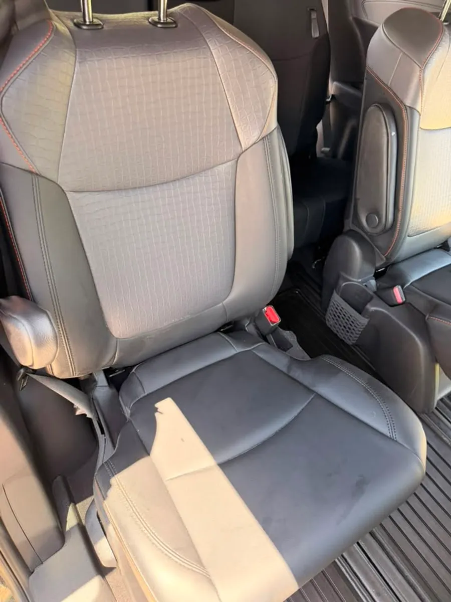 After: Second-row seat deep clean in a Toyota Sienna in Chattanooga, TN
